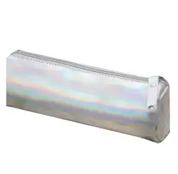 Портативный голограмма мини пенал молнии Comstic сумка для хранения серебро