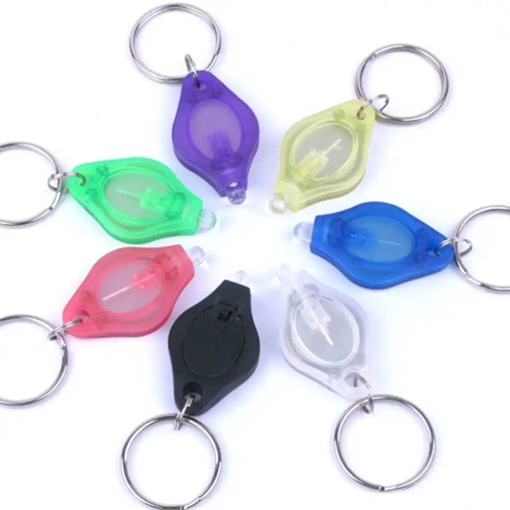 20pcs Portable Mini LED Keychain Lantern Design Key Chain Keyring Light Lamp Gif