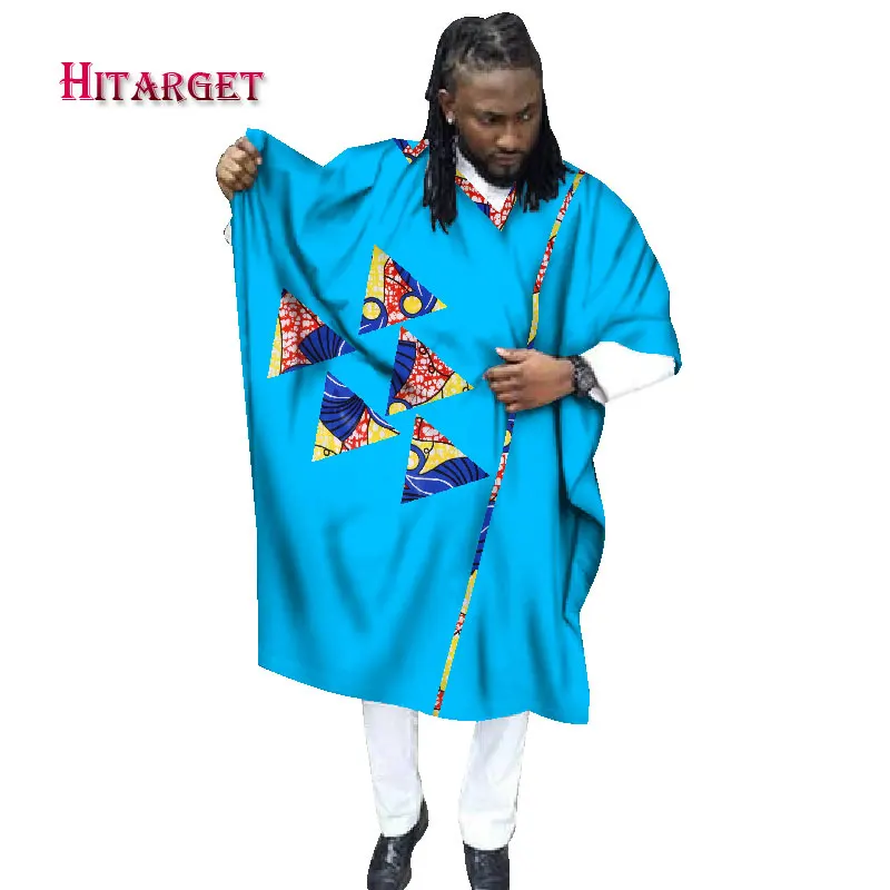 

african men clothes wax Tailored Long Men Loose Plus Size Robe Dashiki Clothing Traditional African Mens O-neck Clothing WYN337