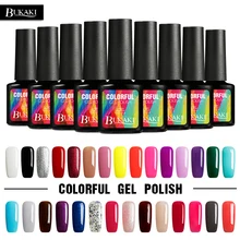 BUKAKI, 29 цветов, Гель-лак, блестящий, УФ, Полупостоянный Гель-лак для ногтей, замачиваемый, для маникюра, сделай сам, Гель-лак для ногтей