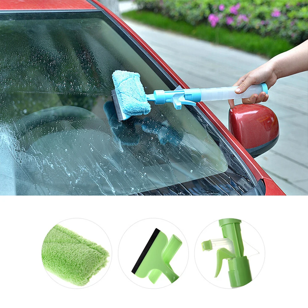 Car styling Car Wash Brush with Water Flow Foam Gun Long Handle