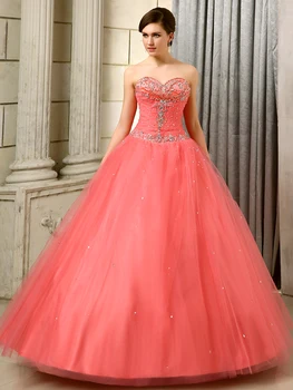 

Ball Gown Cheap Quinceanera Dresses 2019 Organza With Beads Sequined Sweet 16 Dress With Jacket vestido de 15 rosa