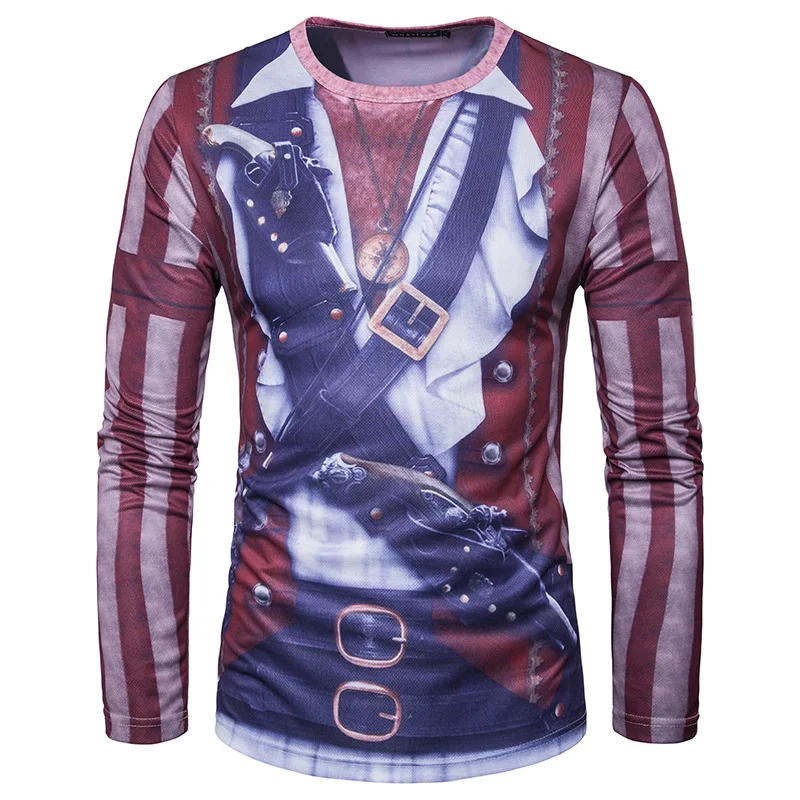 Мужская Личность Воина 3D Стереоскопический Пистолет Журнал печати С Длинными