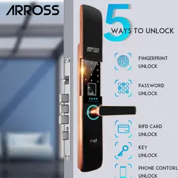 ARROSS цифровой Semicondu отпечатков пальцев, смарт-биометрический замок отпечатков пальцев электронного замка двери автоматический для дома с