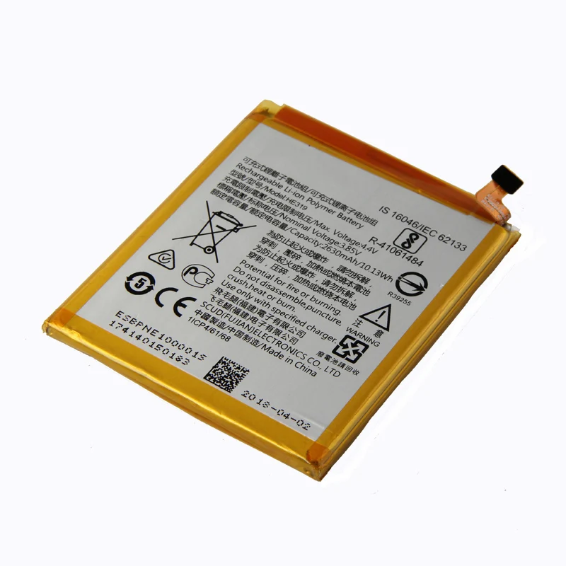 Оригинальный аккумулятор для телефона HE319 Nokia 3 TA 1020 1028 1032 1038 2630 мАч|Аккумуляторы
