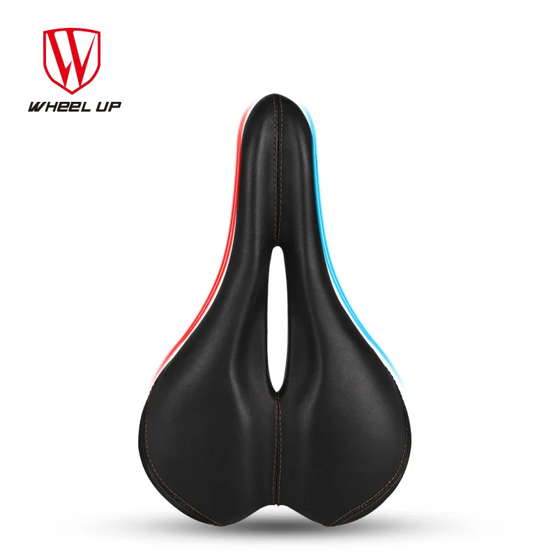 

Wheel Up Bicycle Saddle Shockproof PU MTB Road Bike Seat mat Anti slip Comfortable Hollow Racing Riding Cushion Cycling parts