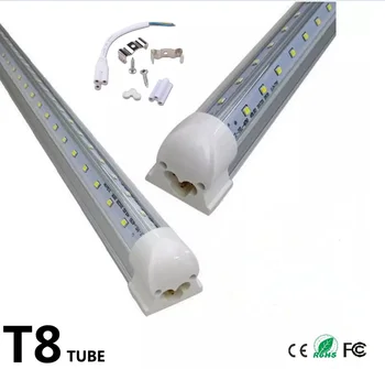 

T8 V shape integrated LED Tube lights Connectable double-sided beaming T8 bulbs