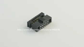 

4 Pcs 0.050" 1.27mm 10 Pin dual Row IDC Connector 2x5 P 10 position Rectangular Female Socket Receptacle Ribbon Cable