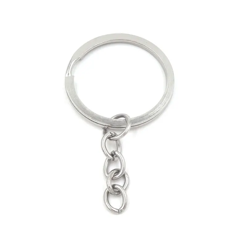 Good Quality 30pcs Key Ring Key Chain With Metal Link Chain Porte Clef