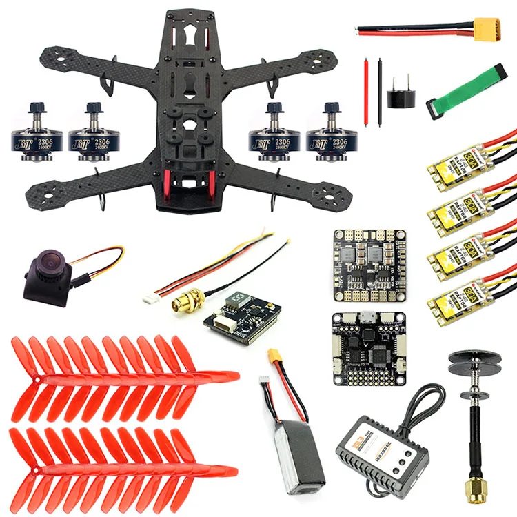 JMT 250 полный комплект RC FPV Квадрокоптер Дрон 250 мм комплект из углеродного волокна для рамы F3 Контроллер полета Raptor BLS Pro 30A ESC 700TVL камера - Цвет: NO RX TX