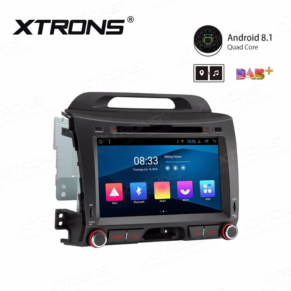 Sale 8" Android 8.1 Oreo OS Car DVD Multimedia Navigation GPS Radio for Kia Sportage 2010-2016 with Dual Zone Function Support 2
