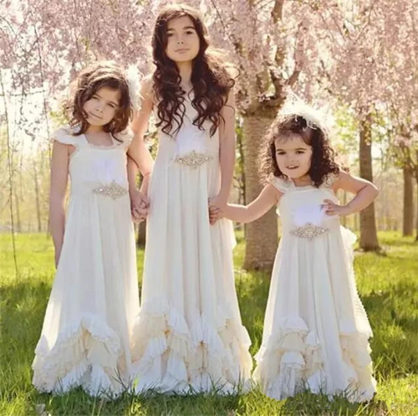 Hübsche Blume Mädchen Kleider Ärmellose Dollcake Kinder Erstkommunion Kleid  größe 2 16Y|girls dress|girls dresses fordresses for flower girls -  AliExpress