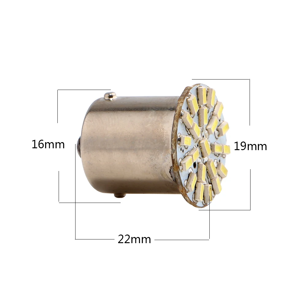 YM E-Bright 300 шт. 1156 BA15S p21w BAU15S py21w 1157 p21/5 Вт BAY15D BA15D 3020 22 SMD автомобильный сигнал поворота светодиодный светильник лампы, работающего на постоянном токе 12 В, белый цвет