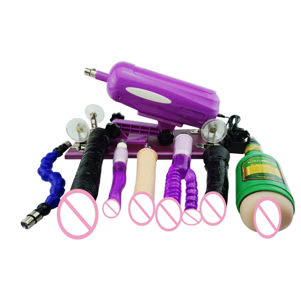 Sex Machine F2 Female Masturbation Pumping Gun with 5 Dildos Attachments Automatic Sex Machines for Women and man Sex Products