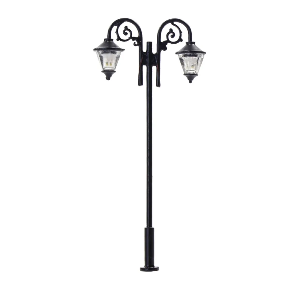 Lot de 4 lampadaires solaires LED, éclairage extérieur, lampadaire