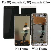 Белый/черный для BQ Aquaris X/BQ Aquaris X Pro ЖК-дисплей+ сенсорный экран дигитайзер сборка Замена с рамкой