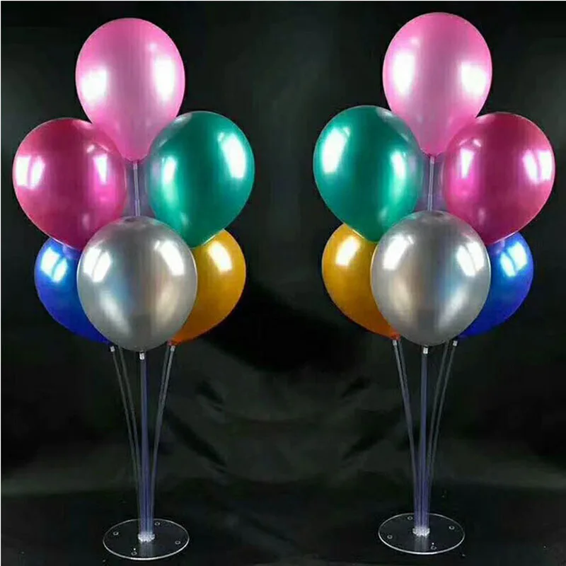  40sets/lot Centerpiece Table Balloon Stand Balloon Column Base Set Wedding Party Decoration Balloon