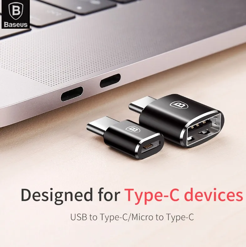 

BASEUS Brand Type-C Male to USB Female / Micro USB Female Adapter Converter For Type C Devices Mobile Phone & Tablets Notebook