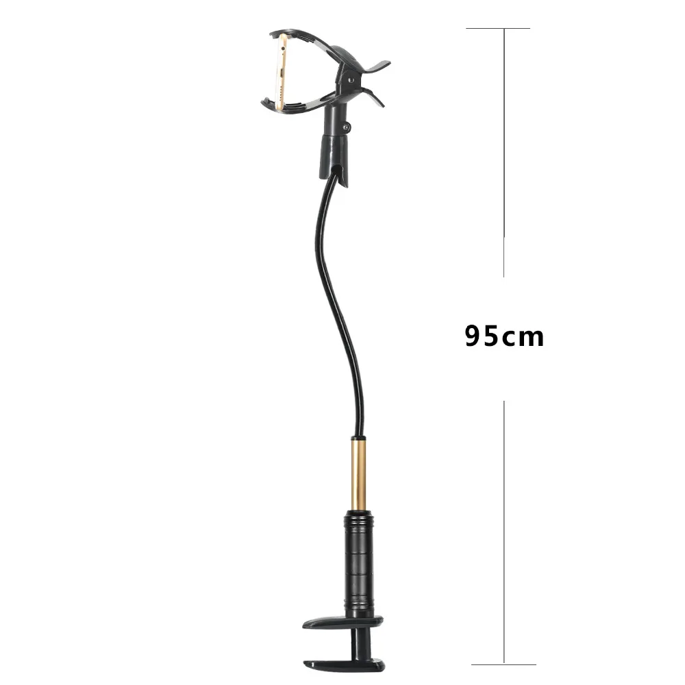 Wearson Gooseneck Lazy Phone Holder For iPhone Smartphone Hands Free Stable Cellphone Clamp Mount Stand Durable Strong Aluminum Flexible Long Arm WS- (5)