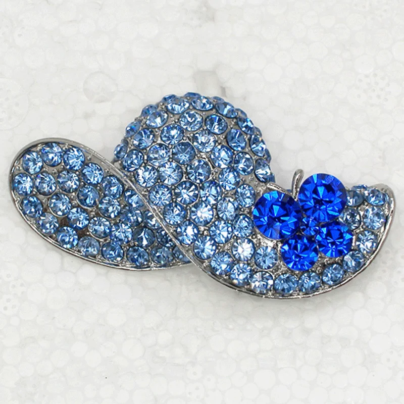 12pcs/lot Wholesale Sun Hat brooch Rhinestone Pin brooches C101971