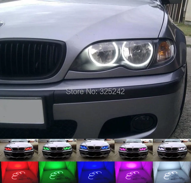 For BMW E46 Coupe Halogen headlight 2000 2003 Excellent Multi Color