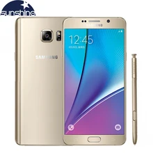Original Samsung galaxy Note 5 N9200 4G LTE Mobile phone 16MP 5.7” inch Octa-core 4GB RAM 32GB ROM NFC Camera Cellphone