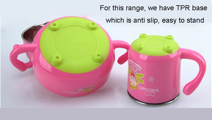 Detachable Baby Feeding Dish Bowl Anti Slip Children Tableware Dinnerware (6)