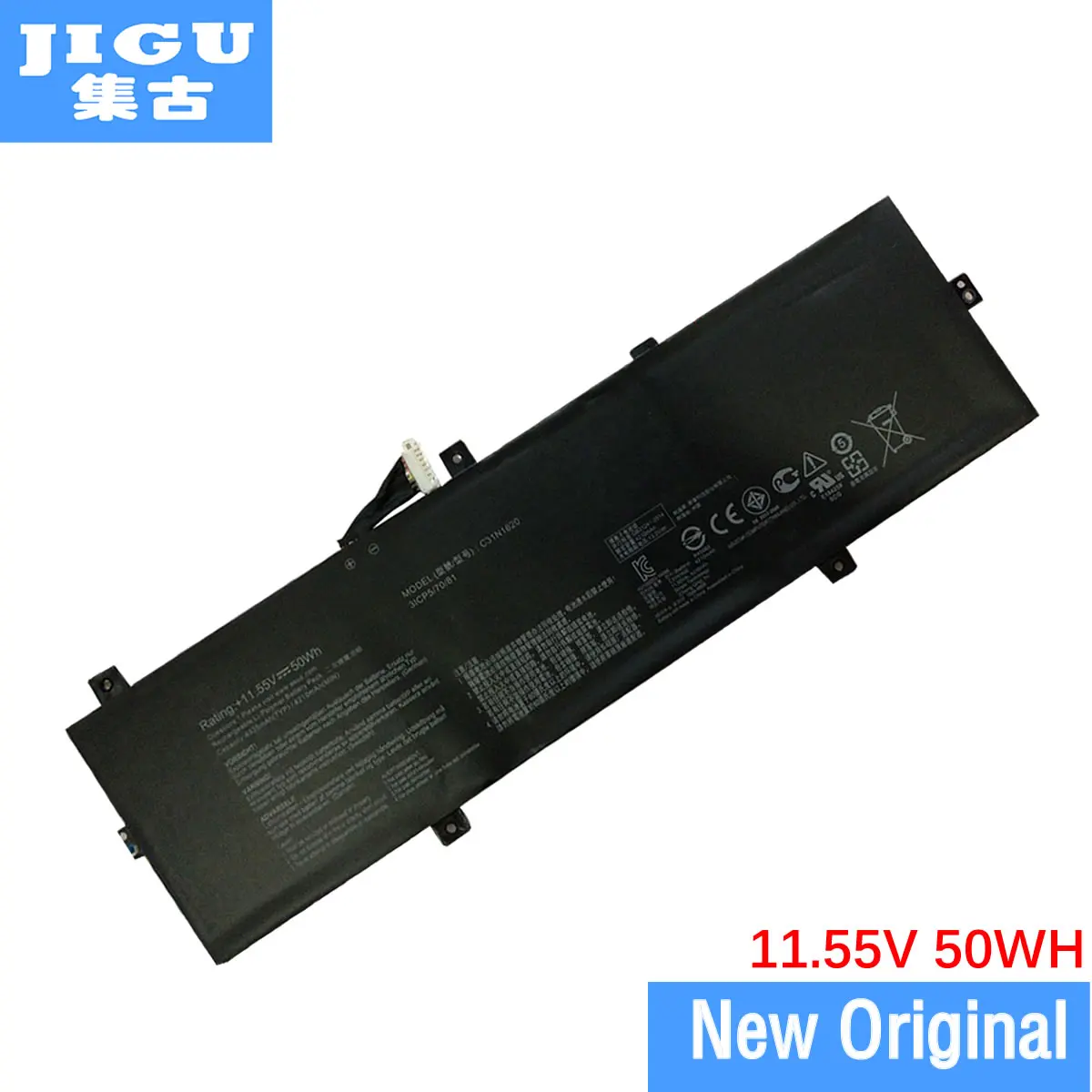 JIGU 11,55 V 50WH оригинальный ноутбук Батарея 0B200-02370000 C31N1620 для ASUS BX430 BX430UA PU404 RX430 U4100 UX3400 UX3400UA