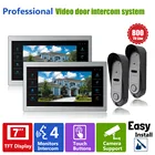 Best Price as low as $264.67 Homefong Video Door Phone Intercom Doorbell System 2V2 7 inch Monitor 800TVL HD Metal Waterproof Door Access Control System