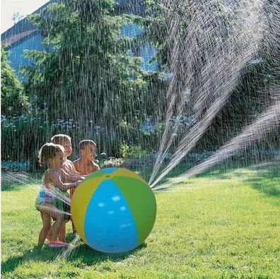 Игрушка мяч надувной брызги воды мяч 75 см летние детские игры на свежем воздухе водяных брызг воды пляжный мяч газон