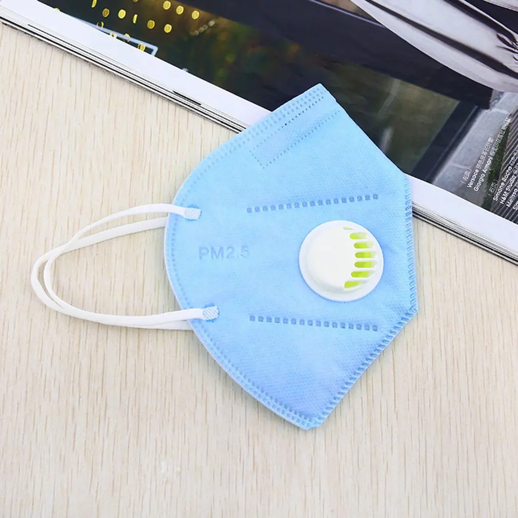 Non-woven Fabric Disposable Mouth Masks Anti Haze Mask Anti-dust Mouth Masks Windproof Mouth Face Mask Colorful Cheap - Цвет: blue