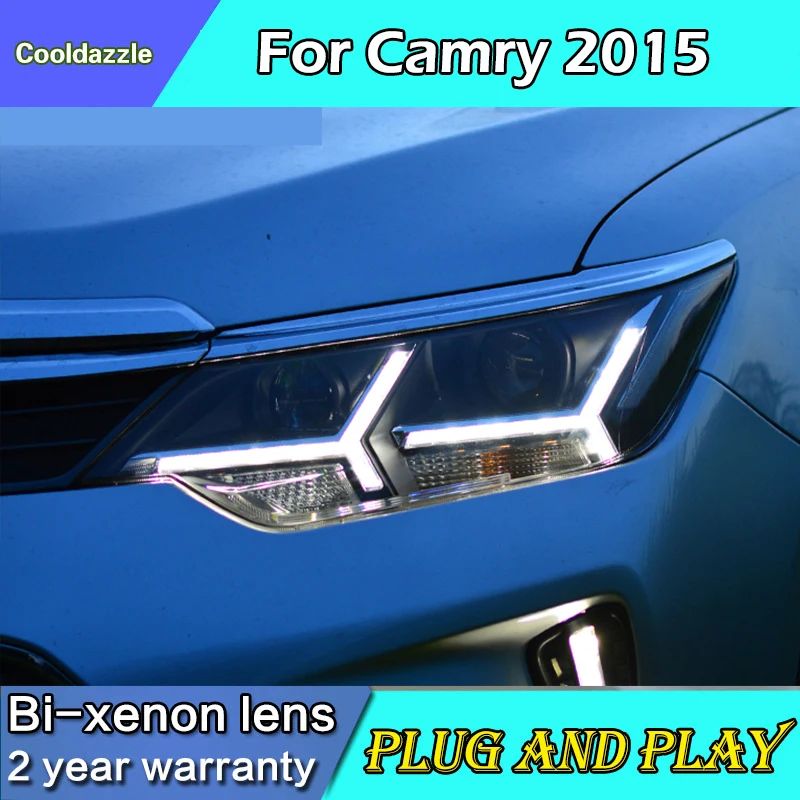 For Toyota Camry Head Lamp Headlights Assembly DRL HID Xenon Light 2014 2015 Year Front Light 