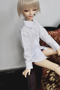 BJD doll colthes white classic all-match shirt for 1/3 1/4 BJD DD SD MSD MDD SD17 SSDF Uncle doll clothes accessories