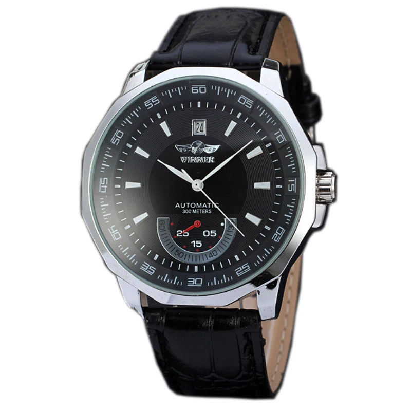 

Hot Gifts Wrist Watch Men Fashion Luxury Brand Automatic Mechanical Watches Day Date Leather Strap Man Watch Wristwatches