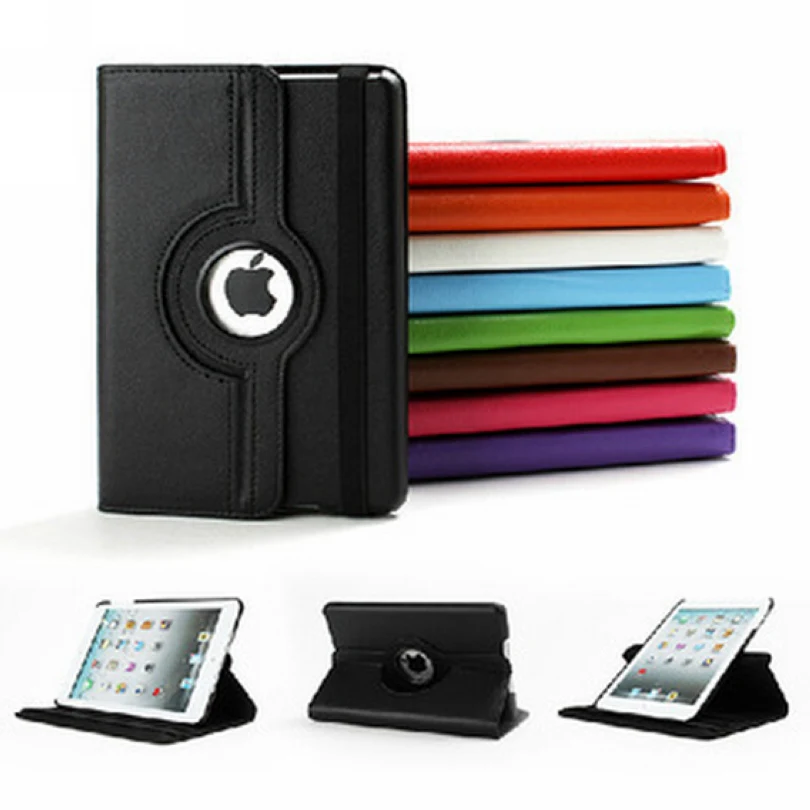 For iPad Air 2 / iPad 6 Flip Pu Leather 360 Degree Rotating Case Smart
