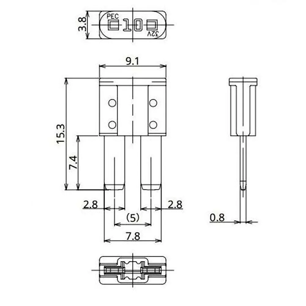 1SET 12V 24V 32V Universal Automobile Fuse Box with 140pcs Car MICRO 2 Inserts Blade Fuse