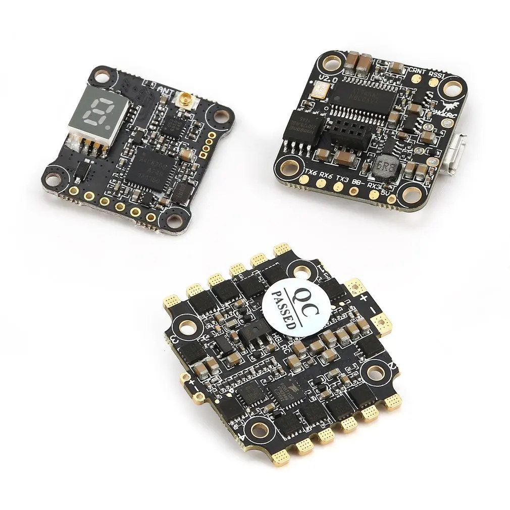 

HGLRC XJB F428-TX20.v2 F4 Flight Controller 2-4S 28A Blheli_S ESC 25/100/200/350mW tx20.v2 VTX for RC 65mm-250mm Drone