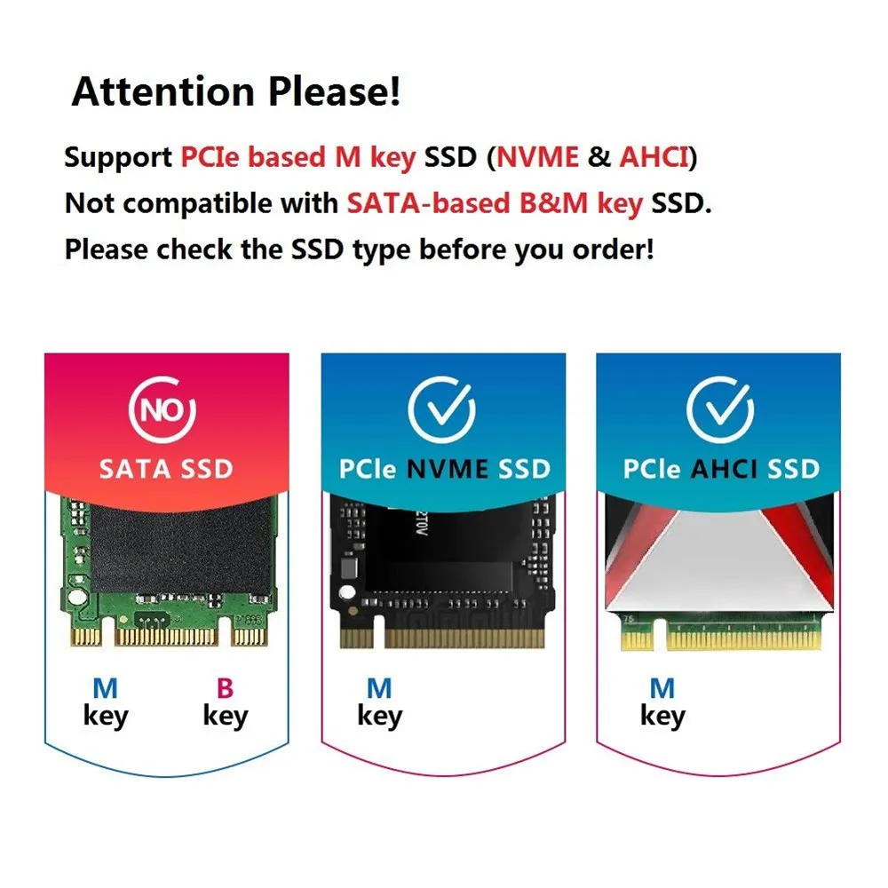 NGFF M.2 Накопитель SSD с протоколом NVME для PCI Express PCIe 3,0X4 хост контроллер карта расширения M-Key SSD адаптер карта с низкий кронштейн