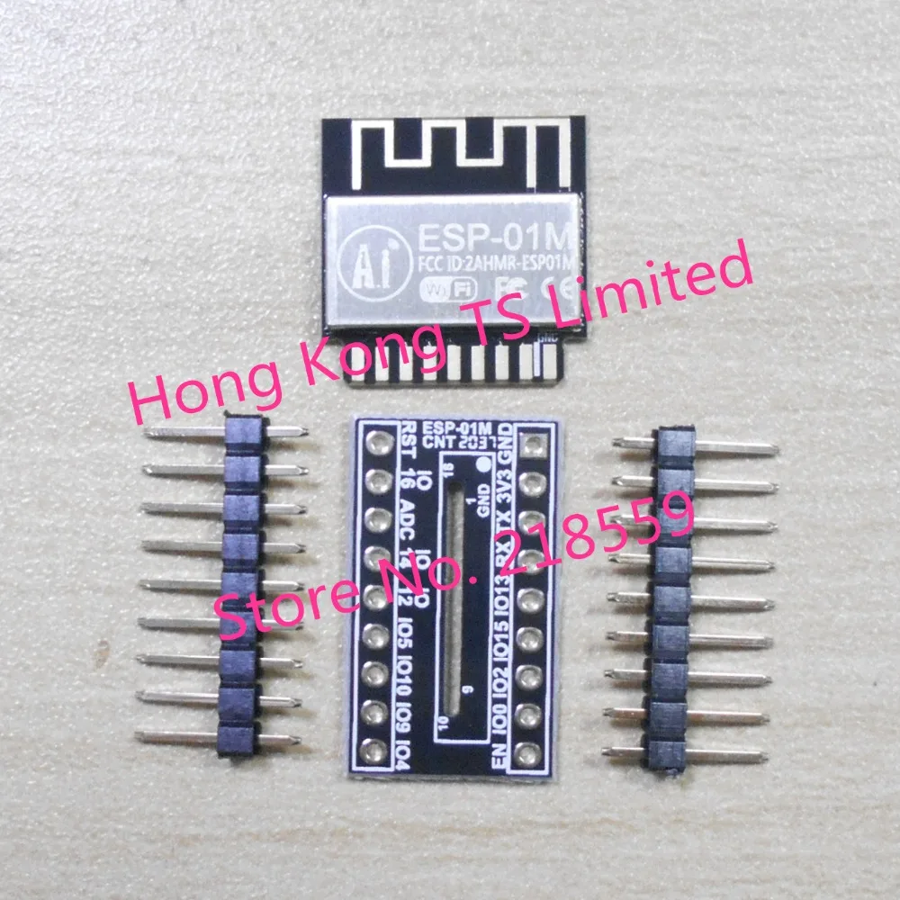 

ESP8266 ESP-01M WiFi module serial to WiFi customized double-sided ESP-01M with adapter board DIP