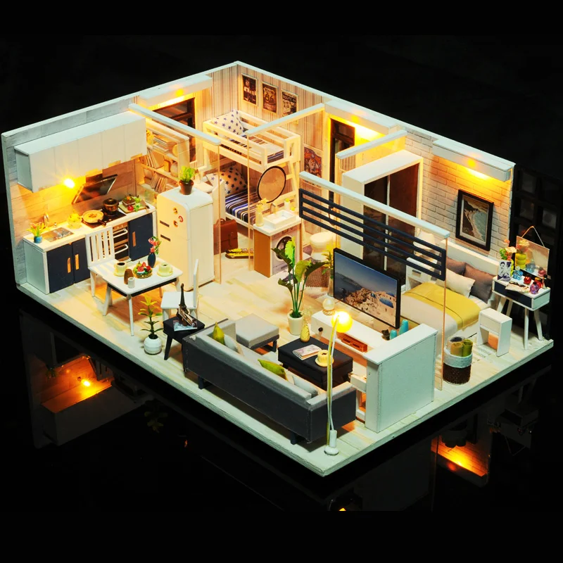 Diy Doll House For Girl & Boy Diy Dollhouses Miniature Kids Diy Craft Wooden Toys For Children Grownups Birthday Christmas Gift Diy Doll House For Girl & Boy Diy Dollhouses Miniature Kids Diy Craft Wooden Toys For Children Grownups Birthday Christmas Gift