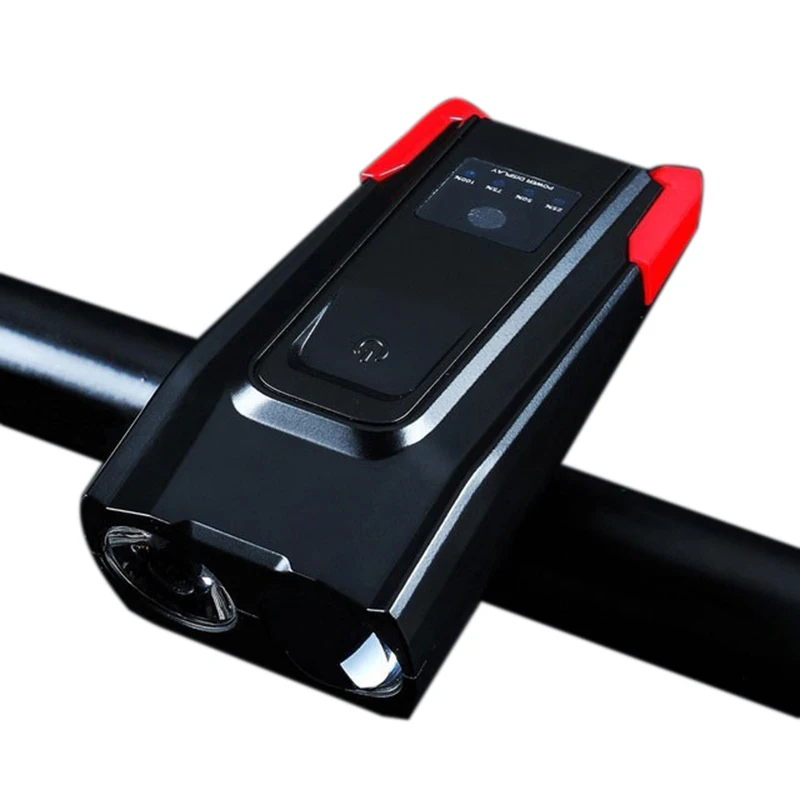 Built-In 4000Mah Bicycle Light Sensor Intelligent Flashlight For Bike Accessore With Speaker Usb Charging Cycling Lamp