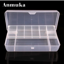 Anmuka Прозрачной Пластиковой Коробке Рыбалка 21*11*4 см Рыболовную Приманку Снасти Box Двойной Слой Счетчик Приманки Гольян поппер Pesca Storage71022