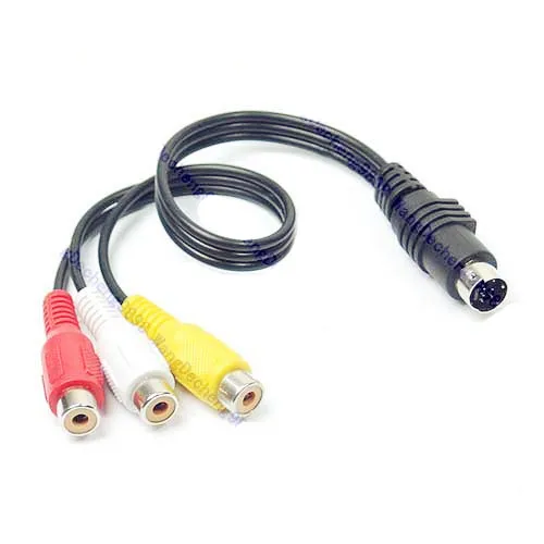 

7 Pin S-video to 3 RCA Component Cable for PC DVD HDTV