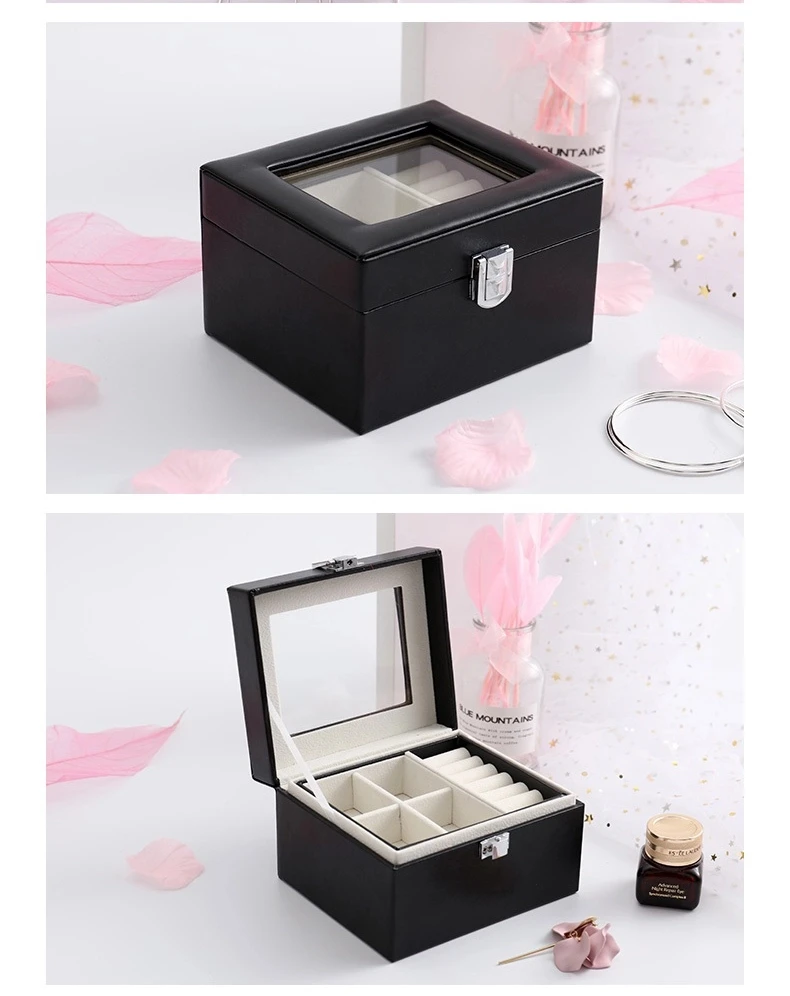 Jewelry Display Velvet Gray Carrying Case (9)