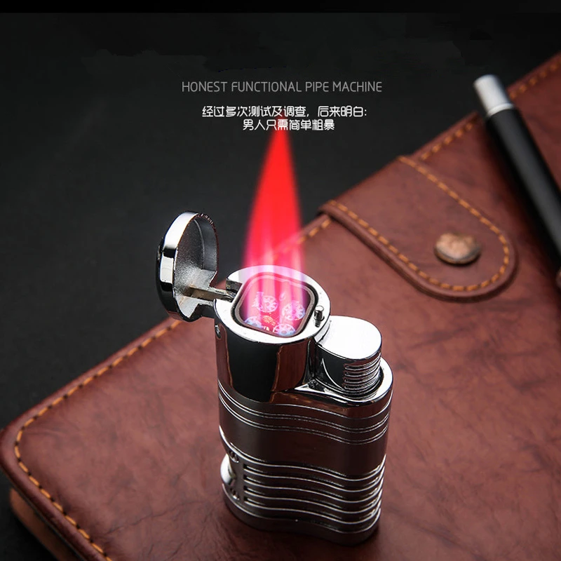 Сигаретная Зажигалка Strong 4 Flame ветрозащитная Бутановая газовая зажигалка с