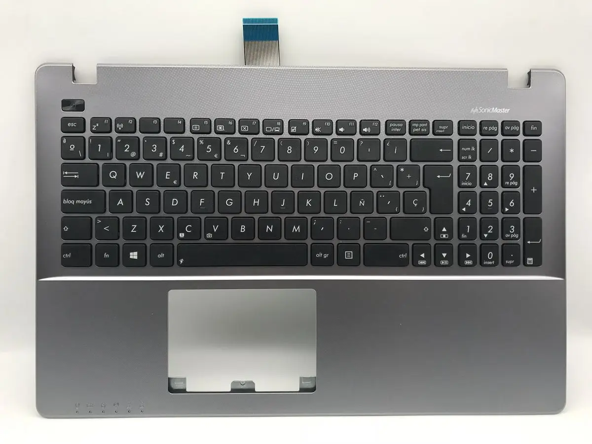 Новый подлинный Испанский Teclado Для Asus X550E X550EA X550EP клавиатура Topcase с серым