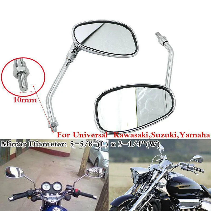 Зеркало заднего вида для Honda Shadow Spirit 750 1100 VTX1300 VTX1800 хромированные боковые зеркала