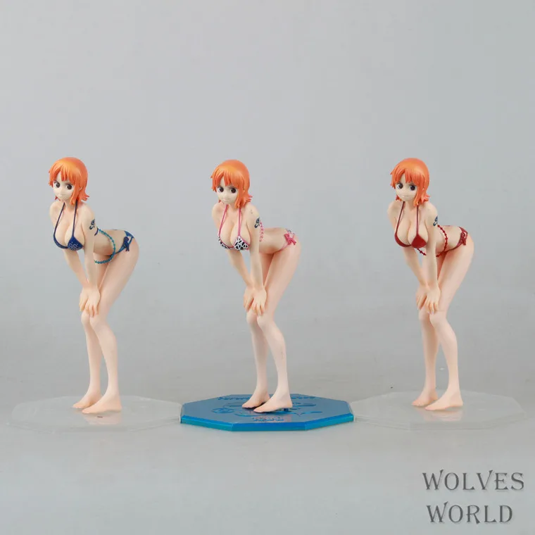 

17cm One Piece POP Nami Swimsuit Sexy Anime Collectible Action Figure PVC Collection toys for christmas gift Free shipping