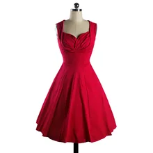 Sommer Frauen Pinup Elegante Feste Sexy Kleider Hepburn Retro Robe 50 s Vintage Kleid Cocktail Party Kleid Swing Vestidos Femininos