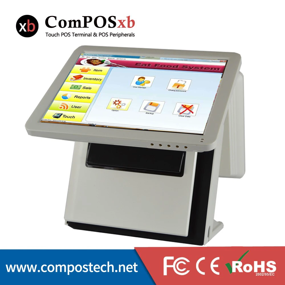 POS1618(P)D в наличии новый стиль 15 дюймов i3 процессор все одном EPOS сенсорный экран